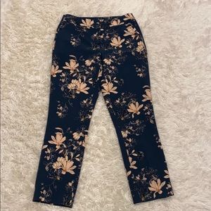 Cynthia Rowley Floral Ankle Pants NEW size 4